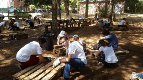I ragazzi di Camp8  si mettono all'opera