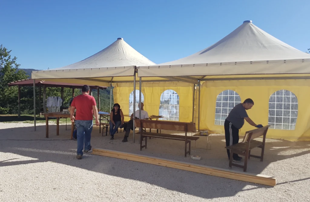 L'area picnic inizia a prendere vita!