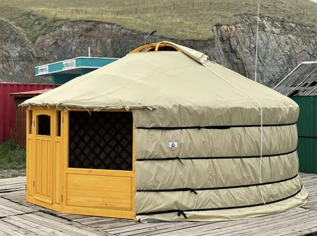 La Yurta &egrave; pronta per essere spedita dalla Mongolia