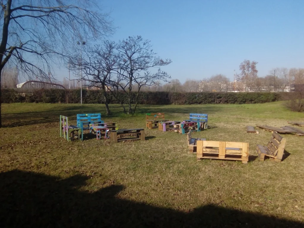 La zona relax è pronta per la bella stagione